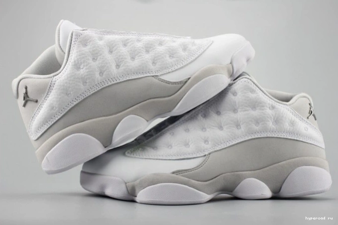 white mens Air 310810-100 LowPure 13 Jordan Money 1001